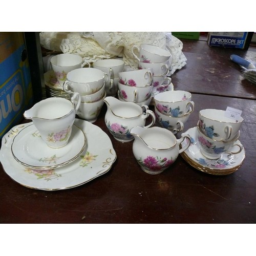 343 - BILTONS MONTFORT FINE BONE CHINA PART TEA SET PLUS ROYAL VALE AND CROWN ROYAL SETS