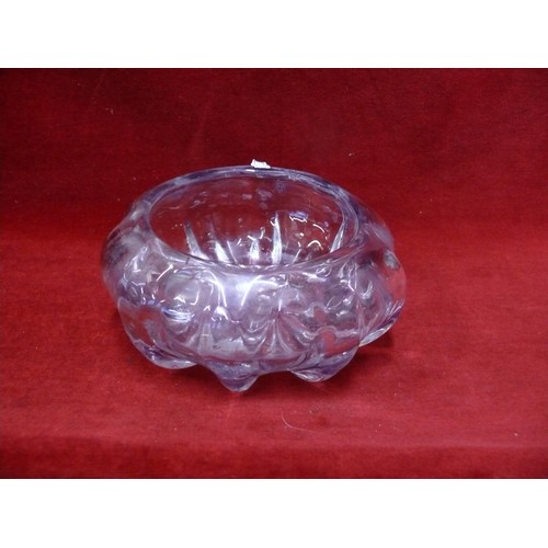 1 - THOMAS WEBB AMETHYST CRYSTAL GLASS BOWL