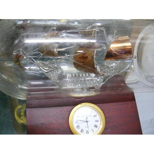 4 - A GLASS SHIP IN A BOTTLE 