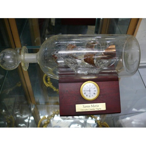 4 - A GLASS SHIP IN A BOTTLE 