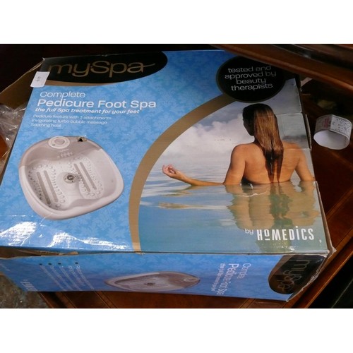 414 - MYSPA COMPLETE PEDICURE FOOT SPA APPEARS NEW