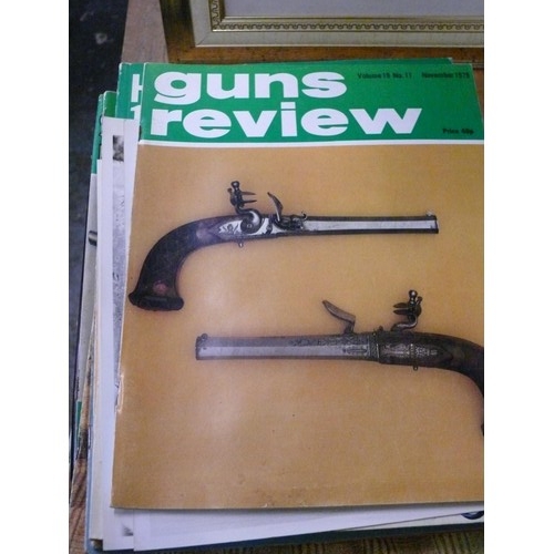 417 - SELECTION OF GUN REVIEW MAGAZINES, TARGET SHOOTING BOOK AND CB RADIO ANTENNAS MANUAL