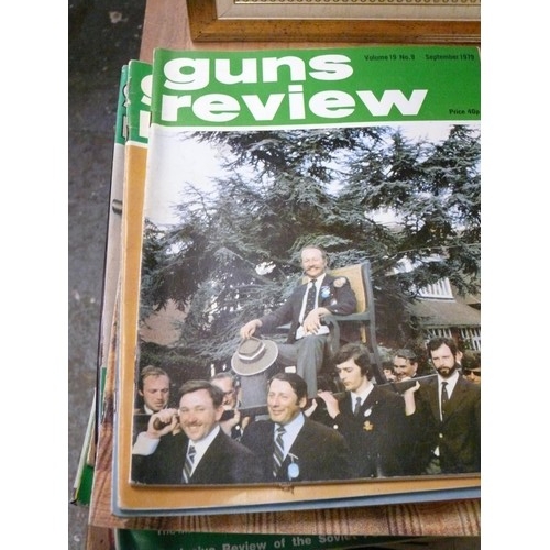 417 - SELECTION OF GUN REVIEW MAGAZINES, TARGET SHOOTING BOOK AND CB RADIO ANTENNAS MANUAL