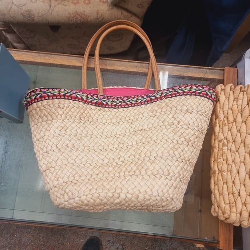 106A - TWO WICKER SHOPPING BAGS