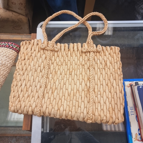 106A - TWO WICKER SHOPPING BAGS