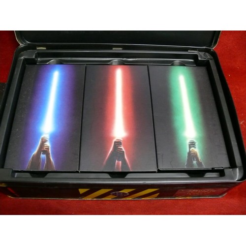 68 - THE STAR WARS TRILOGY DEFINATIVE COLLECTION OF VHS TAPES, POSTERS AND THE COMPLETE SCRIPTS BOOK, ALL... 