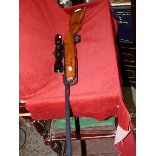 47 - A N.A.C. COMMANDO .22 AIR RIFLE MADE IN SPAIN COMPLETELY OVERHAULED NEW SEALS, SPRINGS THE WORKS. IT... 