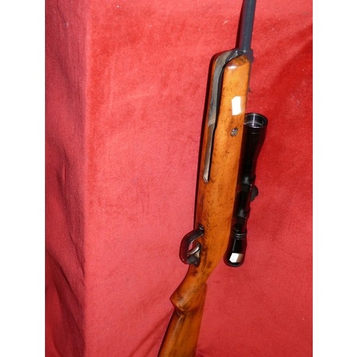 47 - A N.A.C. COMMANDO .22 AIR RIFLE MADE IN SPAIN COMPLETELY OVERHAULED NEW SEALS, SPRINGS THE WORKS. IT... 