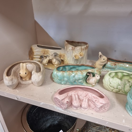 64 - COLLECTION OF  HORNSEA, MANY EARLY PIECES IN BLUE, PINK AND CREAM