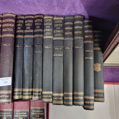 104 - 20 TITLES BY CAXTON PRESS ENGINEERING REFERENCE BOOKS IN CLEAN CONDITION.