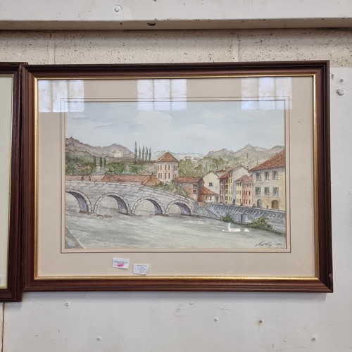 117 - FRAMED AND GLAZED WATERCOLOUR SIGNED NOEL KING 1980