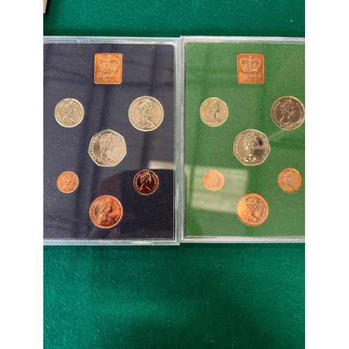 26 - 1975 & 1976 PROOF SETS OF COINS 