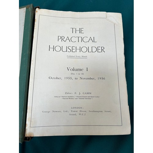 60 - 6 Volumes of Practical Householder from 1955 to 1962 - complete set - monthly magazines bound into 6... 