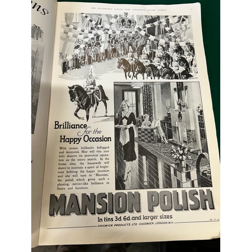 44 - 1937 CORONATION EDITION OF THE ILLUSTRATED LONDON NEWS CONTAINING VERY GOOD ILLUSTRATIONS AND ADVERT... 