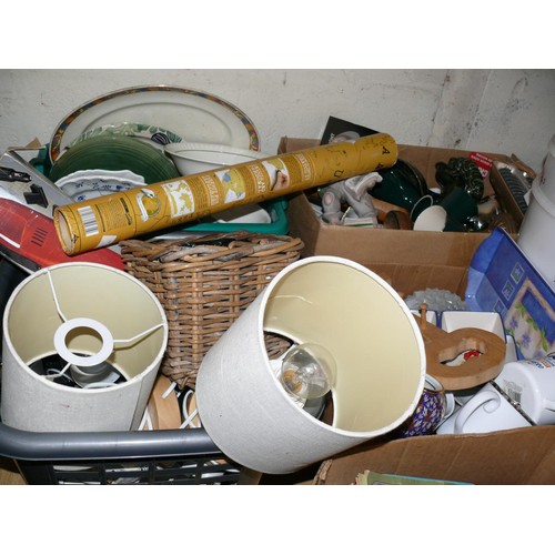 587 - 3 X MIXED BOXES, ENAMEL MUG, LARGE WOODEN KEY, NEWSPAPER SELLER,