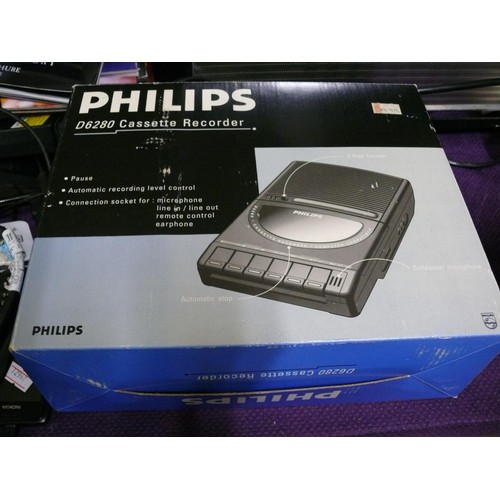 62 - PHILIPS D6280 CASSETTE RECORDER WITH BOX