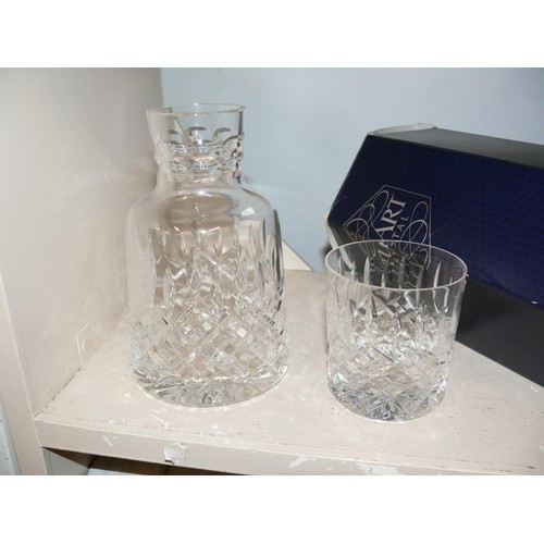 84 - STUART CRYSTAL - CARAFE AND GLASS WITH BOX