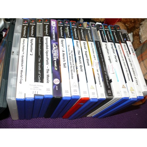 111 - PLAY STATION 2 GAMES X 14, HARRY POTTER, SPY HUNTER 2, SHREK, THE MUSIC QUIZ, PLAYSTATION 3,  FIFA 1... 