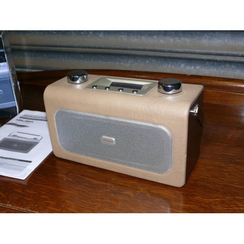 BUSH DAB RADIO WITH BOX AND INSTRUCTIONS PLUS APOLLO FLOOD LIGHT BOTH ...