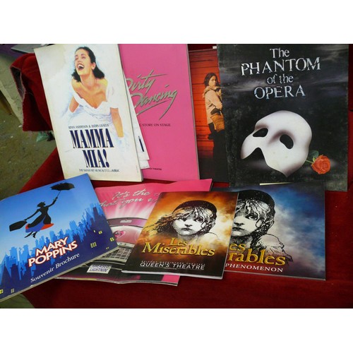 65 - NICE SELECTION OF THEATRE SOUVENIR  BROCHURES/ PROGRAMMES TO INCLUDE  LES MISERABLES,  WICKED, GRACE... 