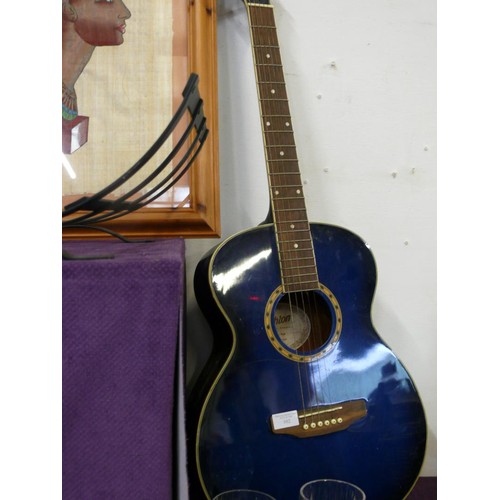 102 - ASHTON, AUSTRIA -  MODEL NoSL29 TBB ACOUSTIC GUITAR IN TEAL BLUE