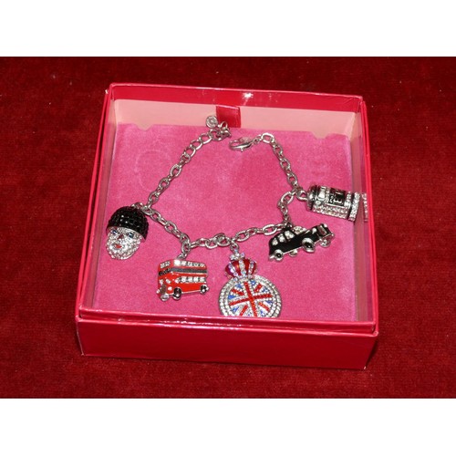 17 - BUTLER AND WILSON LONDON THEMED CHARM BRACELET