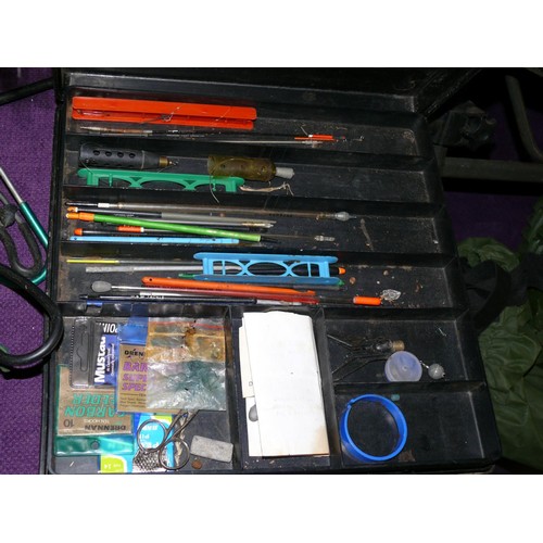 147 - GALAXY FISHING ASSORTMENT,  FISHING ACCESSORIES, FLOATS  WEIGHTS AND HOOKS AND MUCH MORE