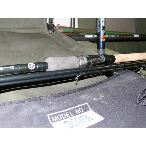 145 - SHIMANO TECHNIUM MATCH 390FA FAST ACTION FISHING ROD, WITH ITS ORIGINAL CLOTH CARRY CASE.