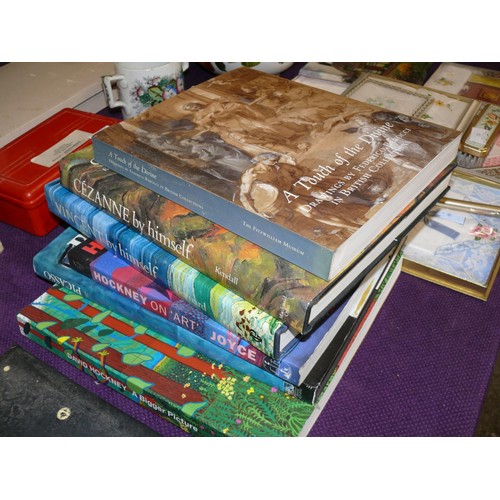 84 - ARTWORK HARDBACK BOOKS X 6, VINCENT BY HIMSELF, CEZANNE BY HIMSELF, PICASSO, HOCKNEY ON ART ETC, IDE... 