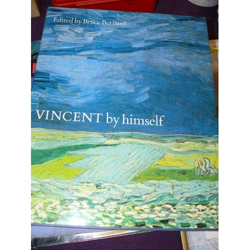 84 - ARTWORK HARDBACK BOOKS X 6, VINCENT BY HIMSELF, CEZANNE BY HIMSELF, PICASSO, HOCKNEY ON ART ETC, IDE... 