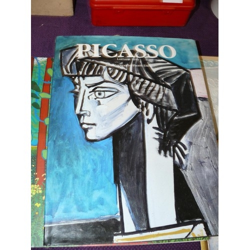 84 - ARTWORK HARDBACK BOOKS X 6, VINCENT BY HIMSELF, CEZANNE BY HIMSELF, PICASSO, HOCKNEY ON ART ETC, IDE... 