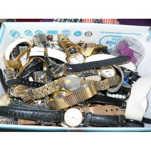 99 - BOX OF MIXED WATCHES