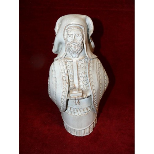 1 - A VINTAGE POTTERY OF A PRIEST, CONTINENTAL