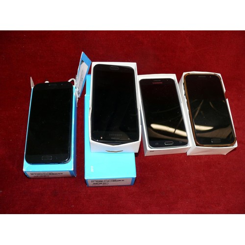 24 - A COLLECTION OF GALAXY MOBILE PHONES