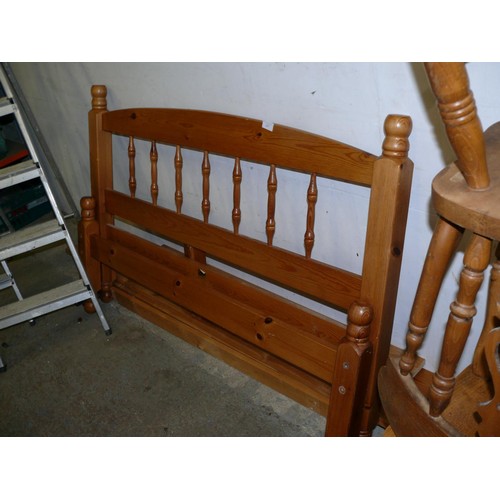 437 - PINE DOUBLE BED FRAME