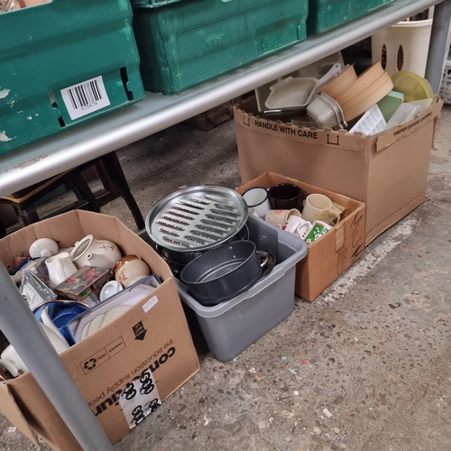 492A - 4 BOXES OF MIXED CHINA AND KITCHENWARE