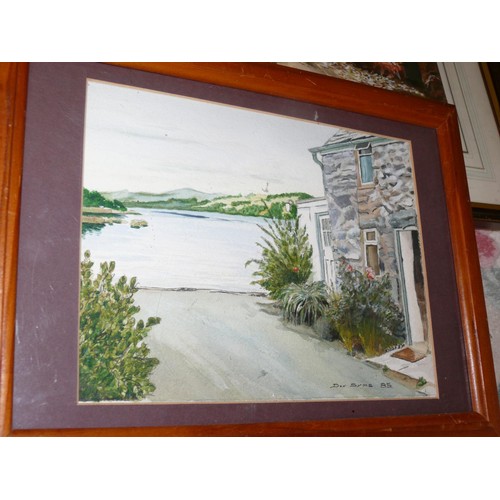 178 - 3 FRAMED AND GLAZED WATER COLOURS SIGNED BY DON SYMS