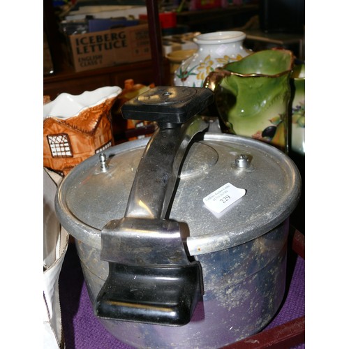 229 - VINTAGE PRESSURE COOKER BY MAYFAIR