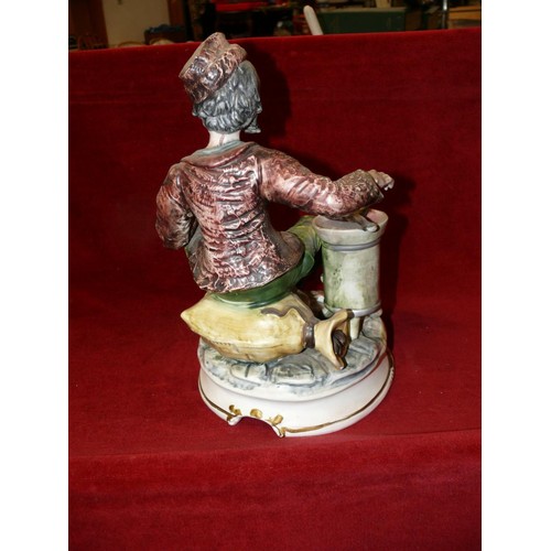 79 - CAPODIMONTE CHESTNUT SELLER, 1960/70's 24CMS HIGH GOOD CONDITION