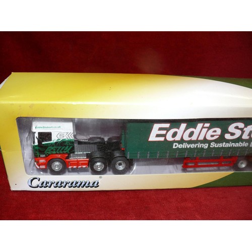 98 - OXORD DIE CAST EDDIE STOBBART COLLECTABLE HAULIERS, LIMITED EDITION, SCALE 1:50, BOXED