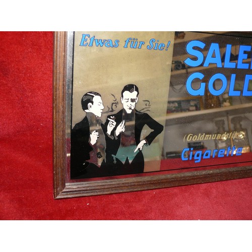 109 - CIGARETTE ADVERTISING MIRROR -  'SALEM GOLD'