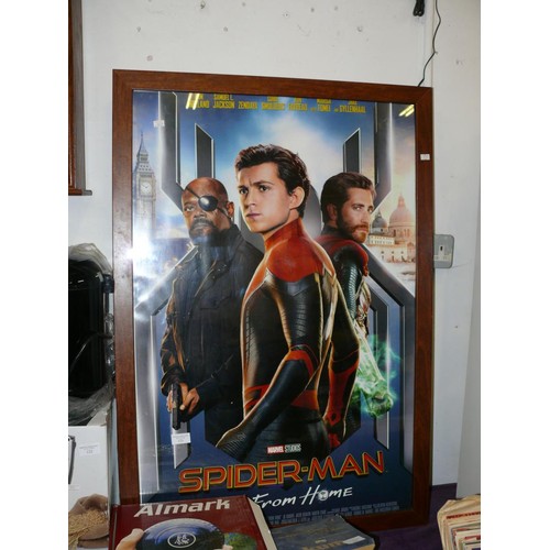 121 - SPIDERMAN, FAR FROM HOME, FRAMED CINEMA POSTER