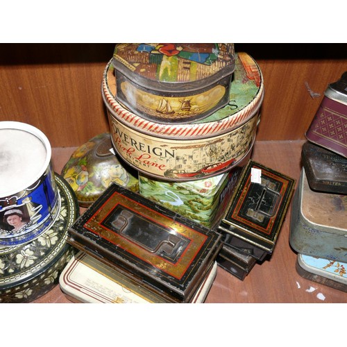 174 - LARGE COLLECTION OF VINTAGE TINS