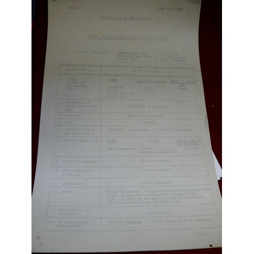 112 - EPHEMERA - OVERLORD, DOCUMENTS RELATING TO D-DAY LANDINGS, RAC TANK MUSEUM. BOVINGTON CAMP ETC