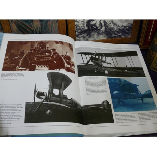 129 - THE ILLUSTRATED  HISTORY OF THE RAF, PILOTS NOTES ROM LANCASTER II, JUNKERS JU87 OVER THE MEDITERRAN... 