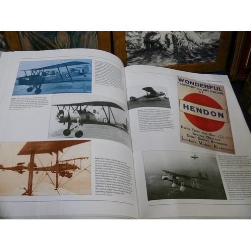 129 - THE ILLUSTRATED  HISTORY OF THE RAF, PILOTS NOTES ROM LANCASTER II, JUNKERS JU87 OVER THE MEDITERRAN... 