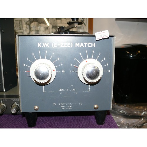 162 - HAM RADIO K.W. (E-ZEE) MATCH, TUNE IN ANY LENGTH WIRE ANTENNA WITH THIS VINTAGE MATCHER FROM 80 TO 1... 