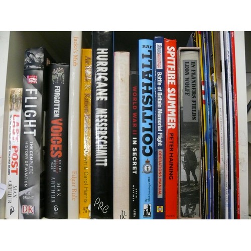 213 - NICE SELECTION OF GOOD QUALITY BOOKS TO INCLUDE THE  BERLIN RAIDS, TIGER SQUADRON, OVERLORD, LUFTWAF... 