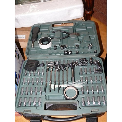 281 - POWER DEVIL ROTARY TOOL KIT AND A MULTI TOOL BIT KIT