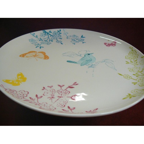 8 - Portmeirion dawn chorus pattern ceramic cake stand.